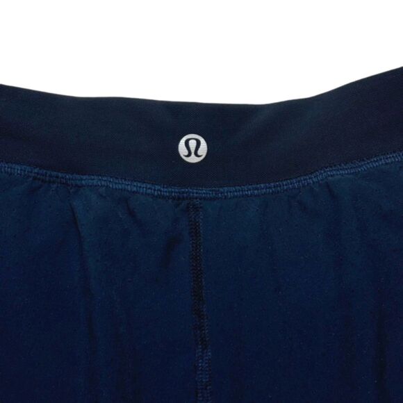 Lululemon Find Your Pace Lined High-Rise Short 3" *True Navy - Picture 4 of 9